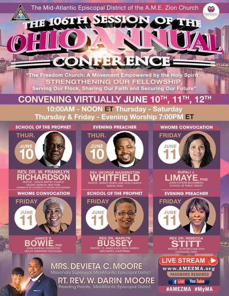 Ohio Conference MidAtlantic Episcopal District of the African
